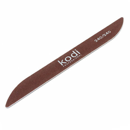 Пилка для нігтів Бумеранг, 240/240, коричнева купить в официальном магазине KODI Professional