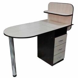 Манікюрний стіл Овал, складана стільниця, капучино купить в официальном магазине KODI Professional