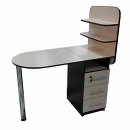 Манікюрний стіл Овал-бі, 2 полички, капучіно купить в официальном магазине KODI Professional