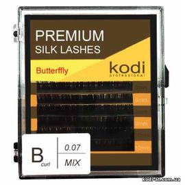 Вії вигин B 0.07 (6 рядів: 8-2,9-2,10-2), упаковка Butterfly купить в официальном магазине KODI Professional