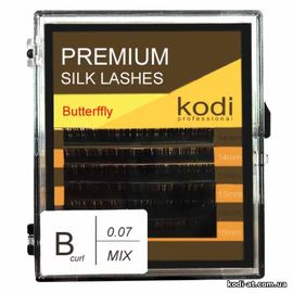 Вії вигин B 0.07 (6 рядів: 14-2,15-2,16-2), упаковка Butterfly купить в официальном магазине KODI Professional