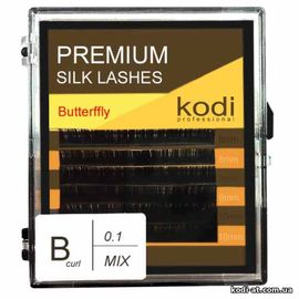 Вії вигин B 0.10 (6 рядів: 8-2,9-2,10-2), упаковка Butterfly купить в официальном магазине KODI Professional