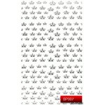 Nail Art Stickers SP007 Silver