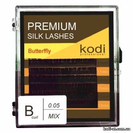 Вії вигин B 0.05 (6 рядів: 8-2,9-2,10-2), упаковка Butterfly купить в официальном магазине KODI Professional