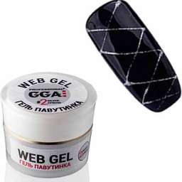 Гель павутинка срібло №2 GGA Professional купить в официальном магазине KODI Professional