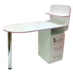 Манікюрний стіл Овал, складана стільниця, білий