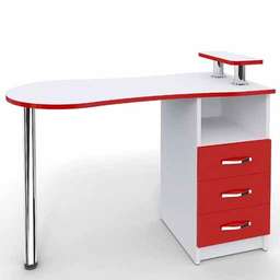 Манікюрний стіл Естет 2, червоний купить в официальном магазине KODI Professional