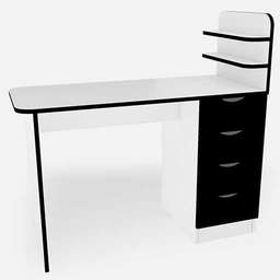 Манікюрний стаціонарний стіл Аврора, чорний купить в официальном магазине KODI Professional