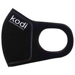 Маска захисна двошарова з неопрену без клапана, чорна з написом купить в официальном магазине KODI Professional